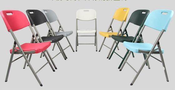 Легкий HDPE складный стул для свадебных мероприятий портативный пластиковый металлический складный стул