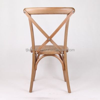Современный стиль D50*W42*H89CM Складируемый кресло из твердого дерева X крестный спинной стул с ратанной подушкой для свадебного приема на открытом воздухе