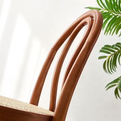 Свернутый деревянный каркас современный стиль Скандинавский барный стул Раттанный стул для ресторана