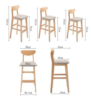 OEM-сервис Принятое натуральное твердое деревянное стойло для мебели высокого стула и подушки