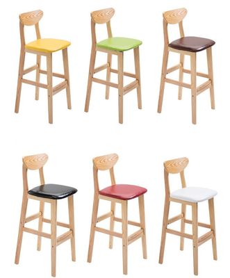 OEM-сервис Принятое натуральное твердое деревянное стойло для мебели высокого стула и подушки