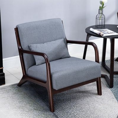 Почтовая упаковка Массивная деревянная рама Удобный тканевой стул Ленивый однофазный диван Стул для комфортных ночей