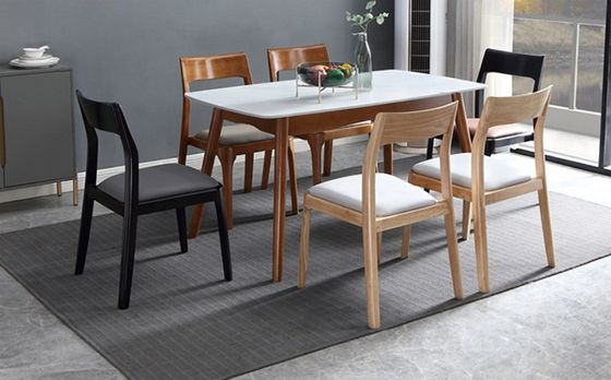 Современный дизайн Современный скандинавский накладной дубовый ореховый стул столовые стулья деревянные рестораны столовые стулья для домашней мебели