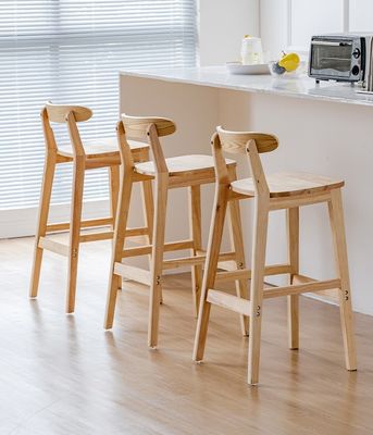 Винтажный стиль высокого стула барный стул с твердым деревянным материалом LL-C34