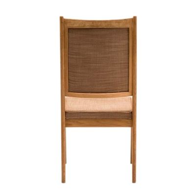 Мебель для столовой из массивного дерева высокие кресла с толстовкой из ткани в скандинавском дизайне