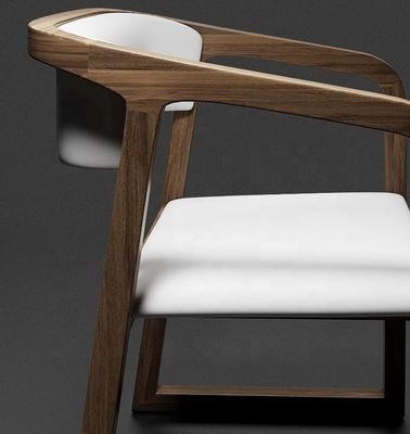 Конец Luxury All Solid Wood Round Chair для современного домашнего хозяйства Отдых Гостиная Ресторан Ужин в доме Общая мебель