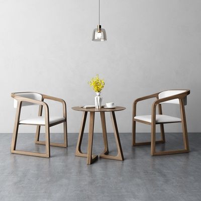 Конец Luxury All Solid Wood Round Chair для современного домашнего хозяйства Отдых Гостиная Ресторан Ужин в доме Общая мебель