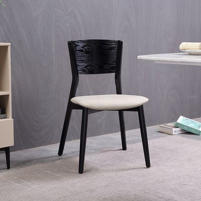 Современный роскошный столовый стул для домашних и гостиничных нужд с накладной конструкцией и материалами из твердого дерева