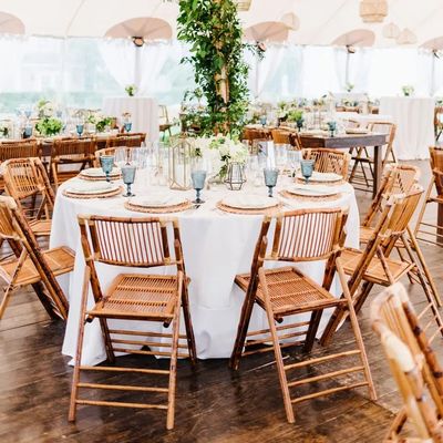 Современный дизайн стиль дерево рустический бамбук складной открытый столик для обеда Мебель для вечеринки свадьба