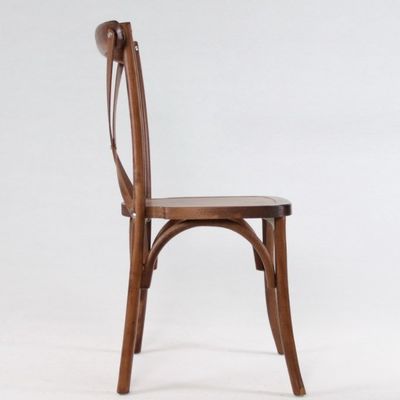 Антикварный дизайн стиль D50*W42*H88CM Складируемые деревянные кресла с крестным спинком для ресторана и мебели Morden