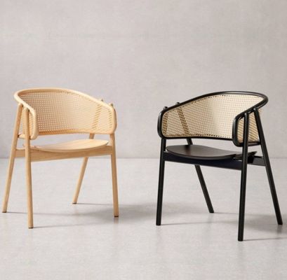 Дизайн деревянный ратан столовый стул тростниковый ратан ручной стул с ограничением веса 100 кг и почтовой упаковки