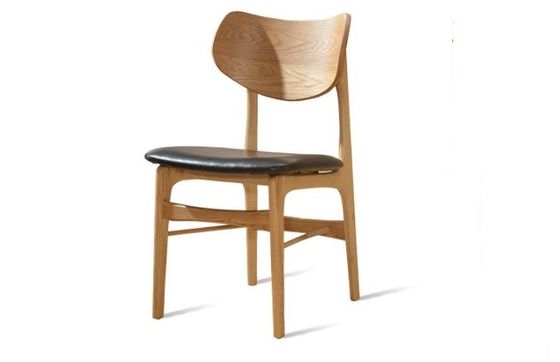 Классический северный ресторанный стул W48cm*D50cm*82cm с деревянными стульями из бурвудского/коричневого цвета