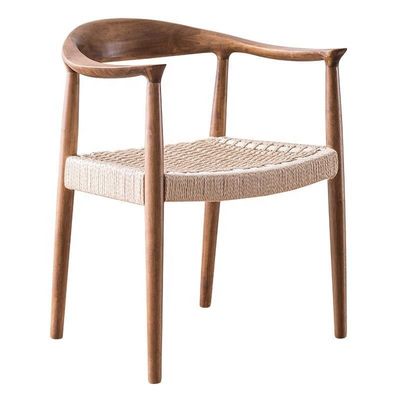 Современный дизайн стиль скандинавский легкий роскошный складываемый столовый стул из твердого дерева для виллы