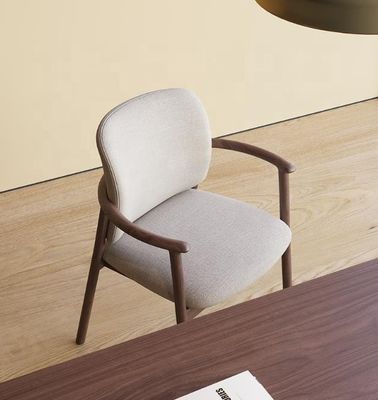 Домашняя мебель Luxury High End Nordic Solid Ash Wood Bent Backrest High Density Sponge Утепленное кресло для рук