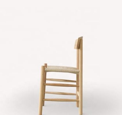 Высококачественное твердое дерево японское верёвочное плетение изогнутая спинка на открытом воздухе кресло для отдыха без складывания