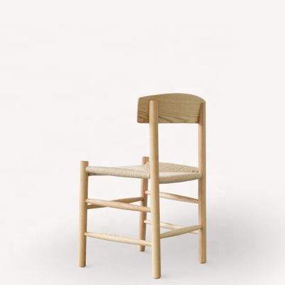 Высококачественное твердое дерево японское верёвочное плетение изогнутая спинка на открытом воздухе кресло для отдыха без складывания