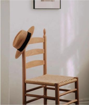 Нет складываемый наклоненный спинной решеток столовый стул с ручной массивной древесиной и веревкой тканей подушки OEM обслуживание принято