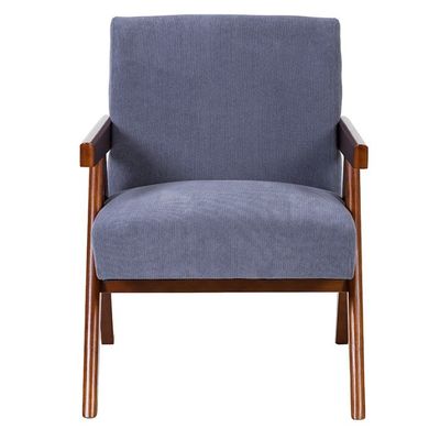 Специальное современное деревянное и тканевое кресло для кресел скандинавского типа