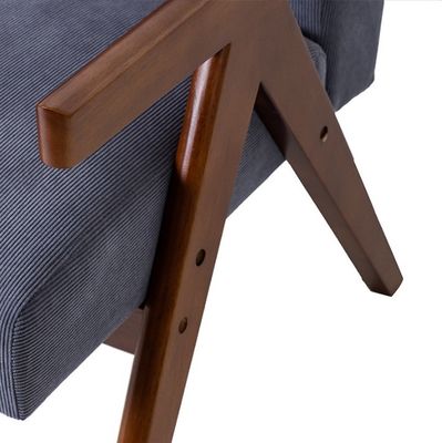 Специальное современное деревянное и тканевое кресло для кресел скандинавского типа