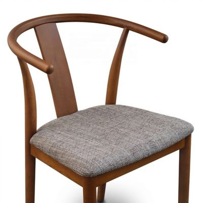 Древняя мебель для кофейни из твердого дерева столовое кресло Wishbone с подушкой и фанерой завершение Гарантия 2 года