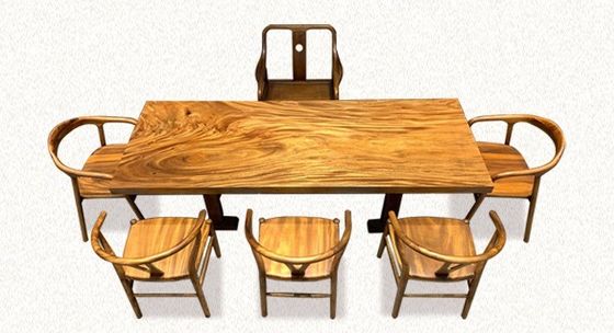 Y Ресторан специальный стол для обеда из твердого дерева с краской NC / PU и дизайном Wishbone