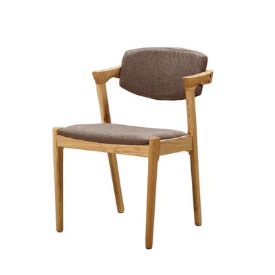 NC/PU Paint Finish Solid Wood Leather Dining Chair for Durable Restaurant (НК/ПУ красочная отделка из твердой древесины)