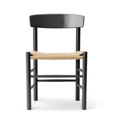 Регулируемое естественное бумажное шнуровое сиденье Пепельное деревянное столовое кресло Современный дизайн стиль с регулируемым сиденьем