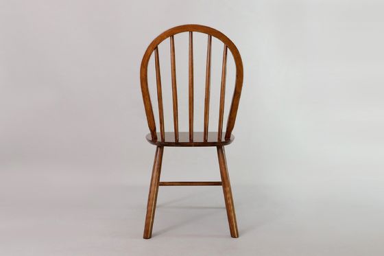 Скандинавский современный столовый стул с спинкой и I-образной плотной деревянной рамой в NC / PU краской