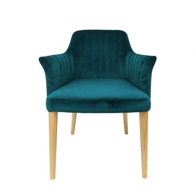 Ресторанная мебель бархатный стул для столовой с ногами из твердого дерева и без складной конструкции