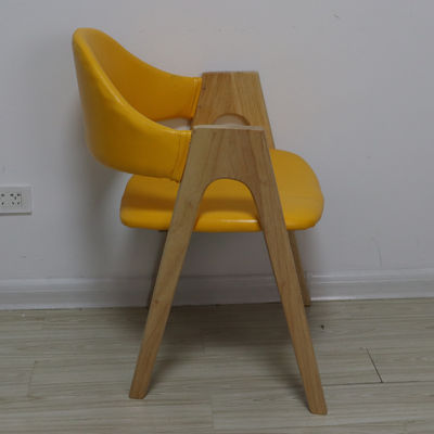 Мебель для гостиной Современный столовый стул из твердого дерева с тканевой подушкой и индивидуальным дизайном