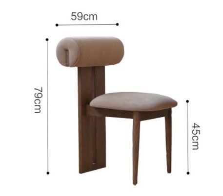 Винтажный столовый стул из твердого дерева с лакированной отделкой и съемной губной подушкой