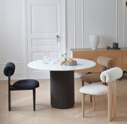 Винтажный столовый стул из твердого дерева с лакированной отделкой и съемной губной подушкой