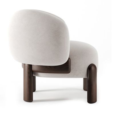 OEM-сервис Принятое кресло для отдыха Нордический салон Деревянный диван Кресло с подушкой