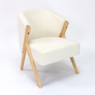 Дизайн гостиной W58*D68*H78CM Nordic Lounge Leisure Wooden Sofa Chair for OEM Service Принято