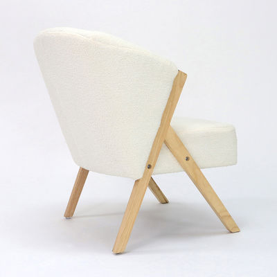 Дизайн гостиной W58*D68*H78CM Nordic Lounge Leisure Wooden Sofa Chair for OEM Service Принято