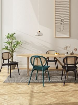 Современный дизайн Ash Wood Frame Rattan Eating Chair для мебели ресторанов