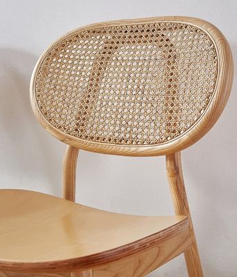 Современный дизайн Ash Wood Frame Rattan Eating Chair для мебели ресторанов