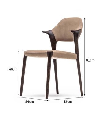 Улучшите свой обеденный зал современным итальянским столом из массивного дерева, подлокотниками из черной/коричневой кожи или бархатной шкуры