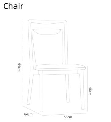 Домашняя мебель в современном скандинавском стиле Ресторан Столовая Деревянные стулья с нитролаком
