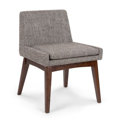 Почтовая упаковка Скандинавская современная деревянная конструкция ткань столовый стул для ресторана гостиница резиновый деревянный каркас