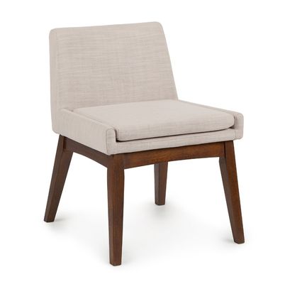 Почтовая упаковка Скандинавская современная деревянная конструкция ткань столовый стул для ресторана гостиница резиновый деревянный каркас