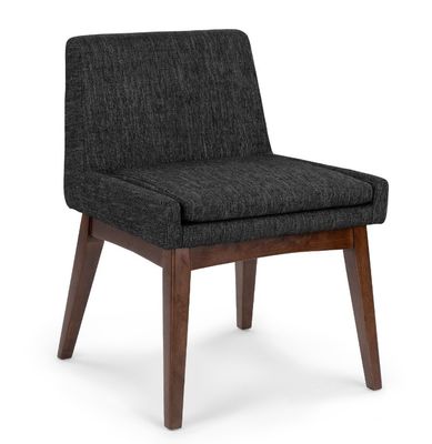 Почтовая упаковка Скандинавская современная деревянная конструкция ткань столовый стул для ресторана гостиница резиновый деревянный каркас