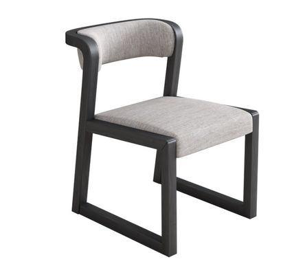 Деревянный стул из PU кожи/волокна и белья W56*D51*H71CM для столовой Ресторан в современном скандинавском стиле без складок