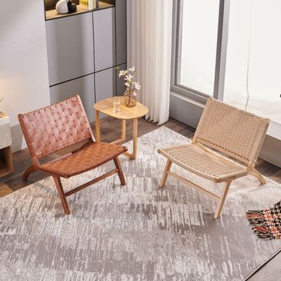 Массивный деревянный ткань шнурка однодневный диван стул смесь стиля и функции для мебели гостиной