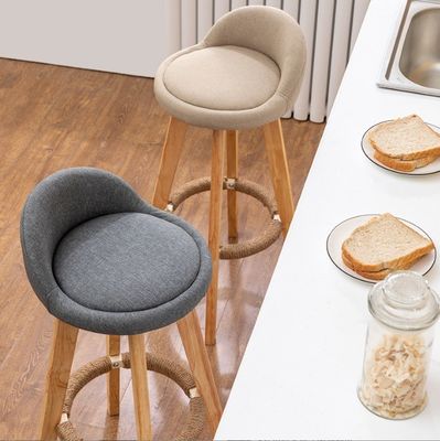 Отсоединяемые стены из пепла Luxury Bars Chairs Style Fabric/PU Leather Modern Wood Chair Bar Stool для коммерческой мебели