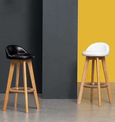 Отсоединяемые стены из пепла Luxury Bars Chairs Style Fabric/PU Leather Modern Wood Chair Bar Stool для коммерческой мебели