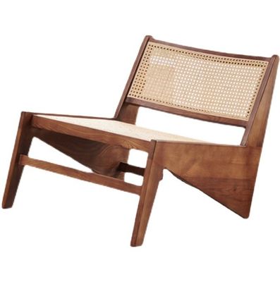 Современный дизайн Leisure Lounge Chairs Деревянная мебель Гостиная кресла с естественным дубовым каркасом Раттан деревянный стул