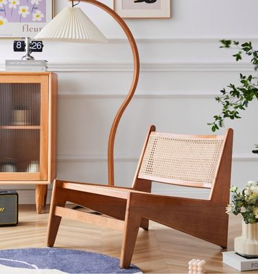 Современный дизайн Leisure Lounge Chairs Деревянная мебель Гостиная кресла с естественным дубовым каркасом Раттан деревянный стул