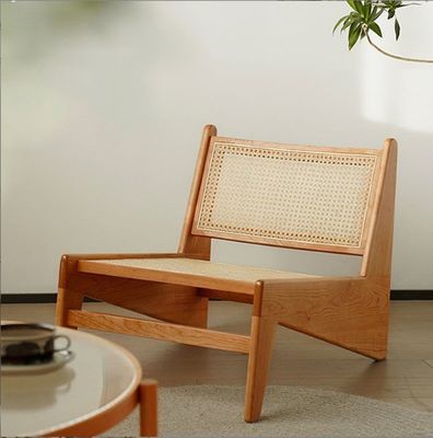 Современный дизайн Leisure Lounge Chairs Деревянная мебель Гостиная кресла с естественным дубовым каркасом Раттан деревянный стул