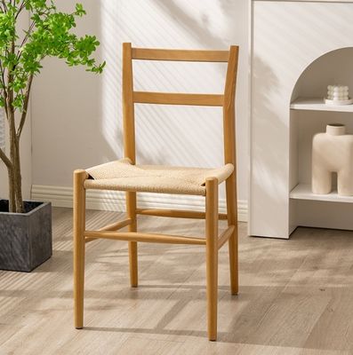 Устойчивый деревянный столовый стул с тканой шнуровой подушкой идеальное дополнение к вашему рабочему столу и кафе для отдыха